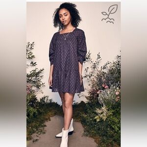 HappyXNature Kate Hudson Luna Dress 100% Cotton Purple Size M